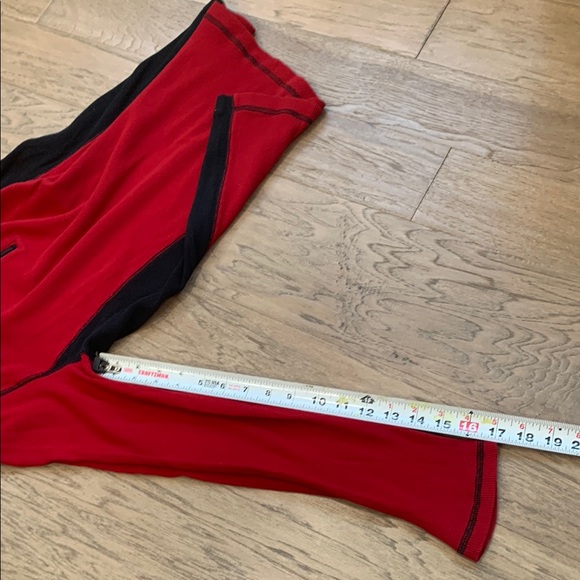 Lauren Ralph Lauren Red Athletic Half-Zip Top with Black Trim - Picture 11 of 11